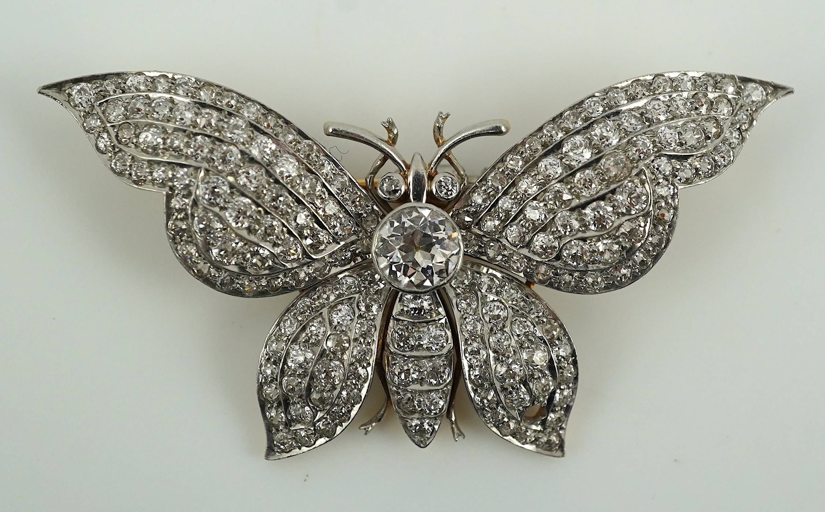 A diamond brooch